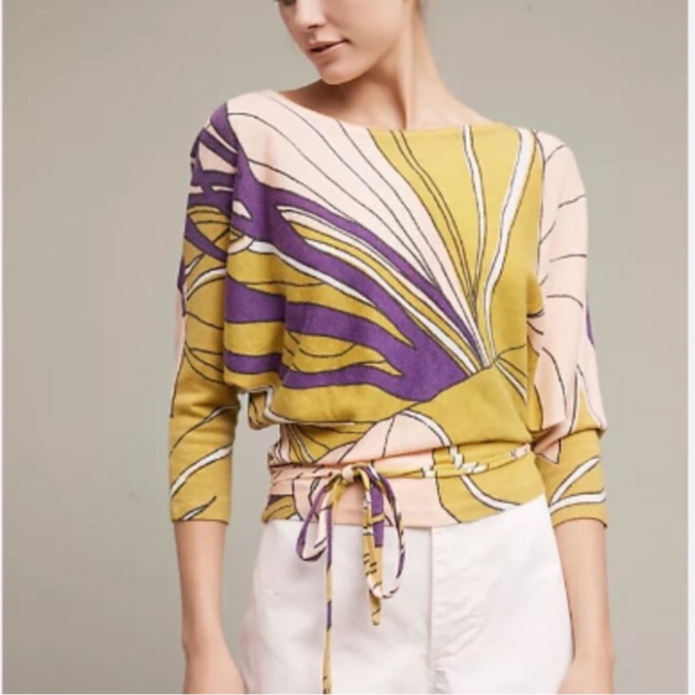 Anthropologie Tramma Wrap Top